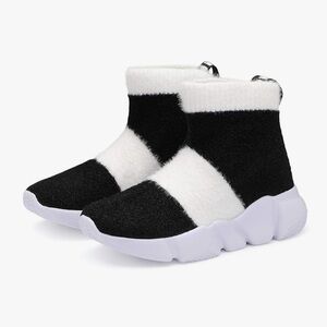 Black and White Boots